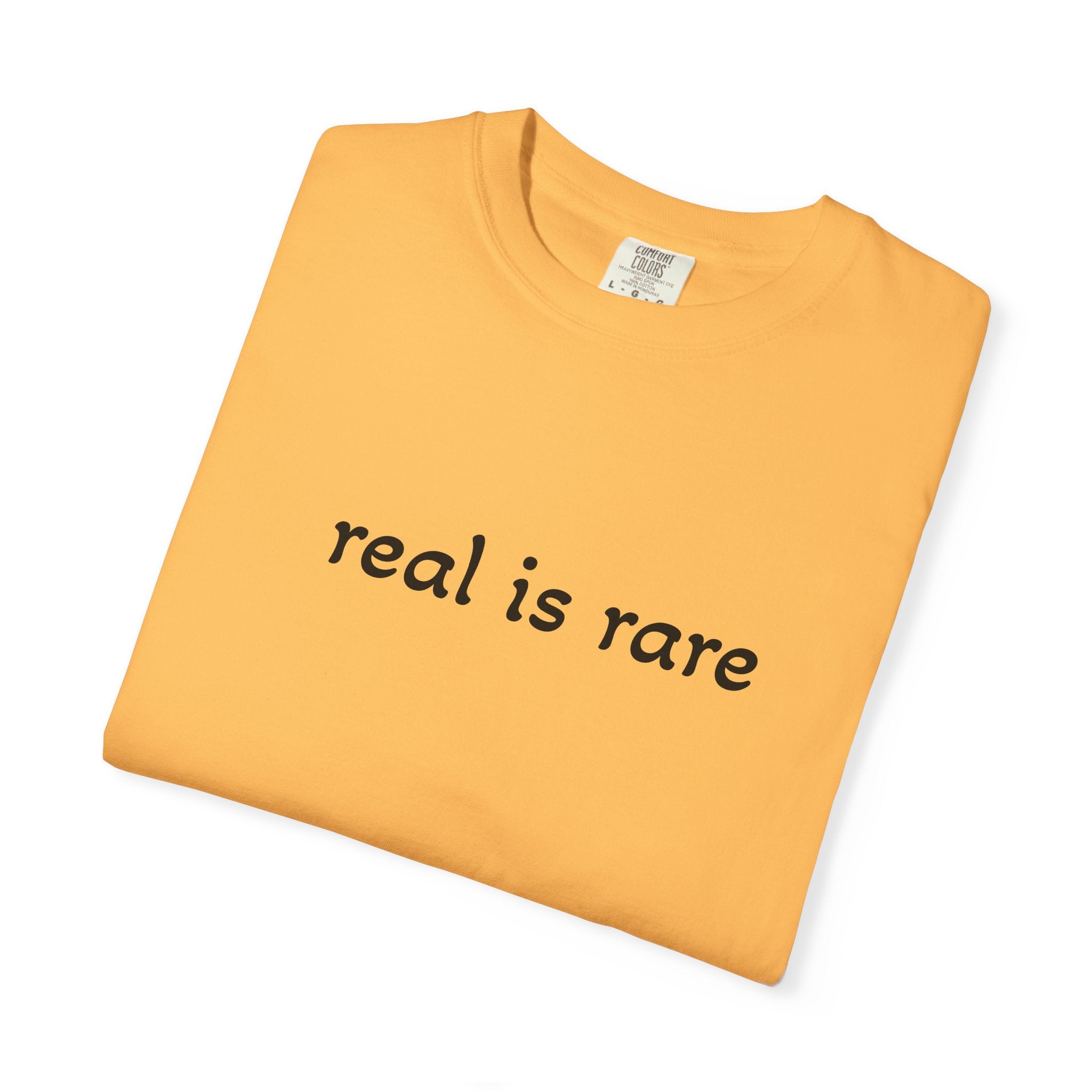 Real is Rare Garment-Dyed T-Shirt, Casual Tee