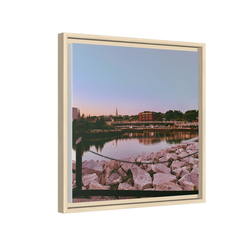 Tranquil Harbor Sunset Wall Art