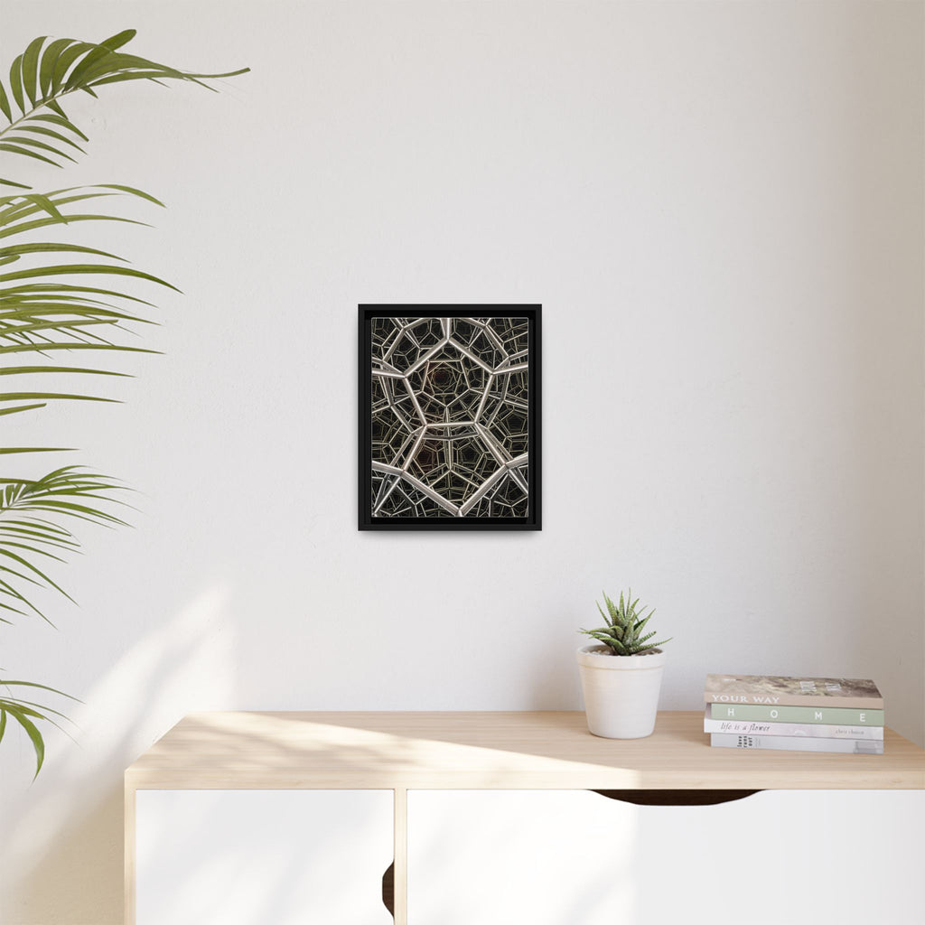 Framed Wall Art Print, Modern Geometric Canvas, Abstract Home Decor, Unique Gift, Stylish Office Art, Contemporary Room Decor