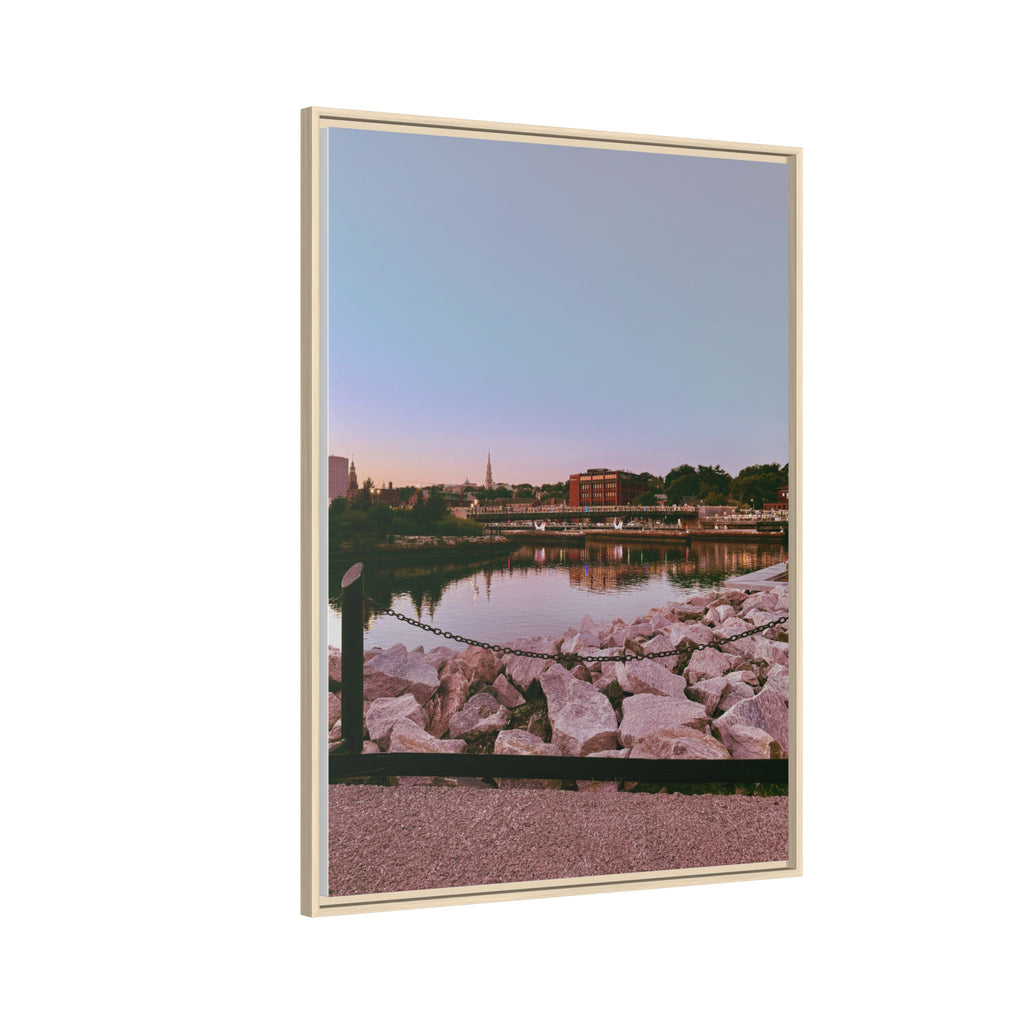 Tranquil Harbor Sunset Wall Art