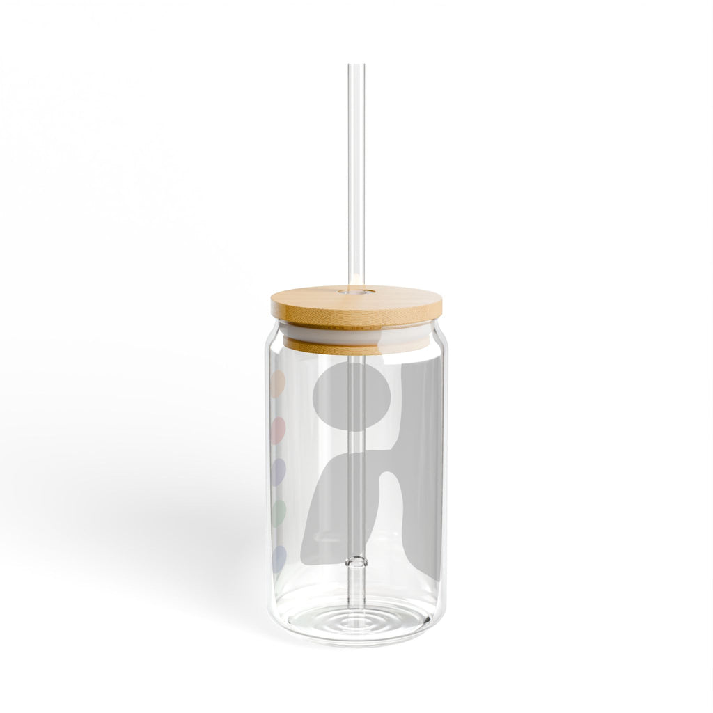 Kolore Sipper Glass 16oz | Clear Tumbler with Straw