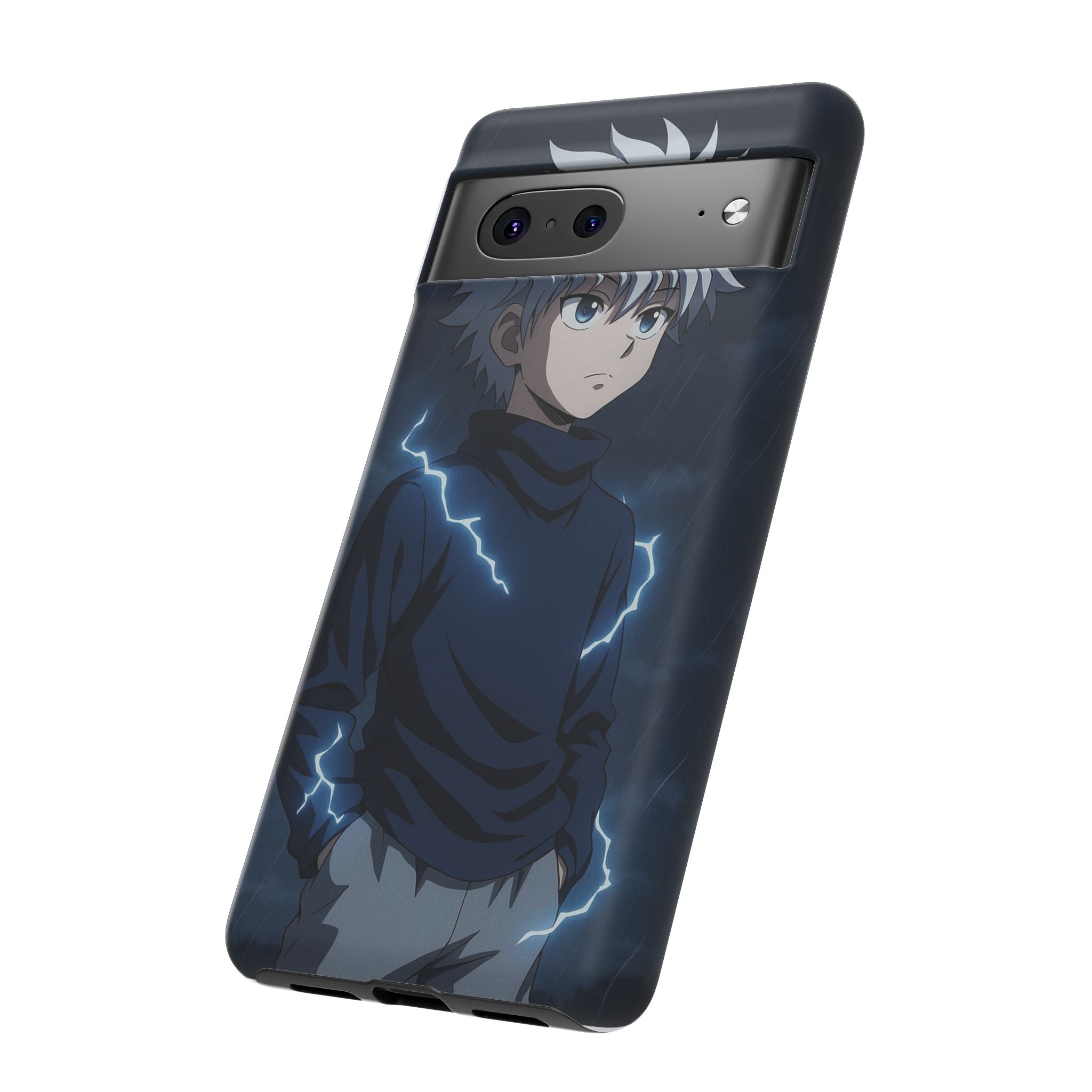 Anime Phone Case Featuring Lightning Design,