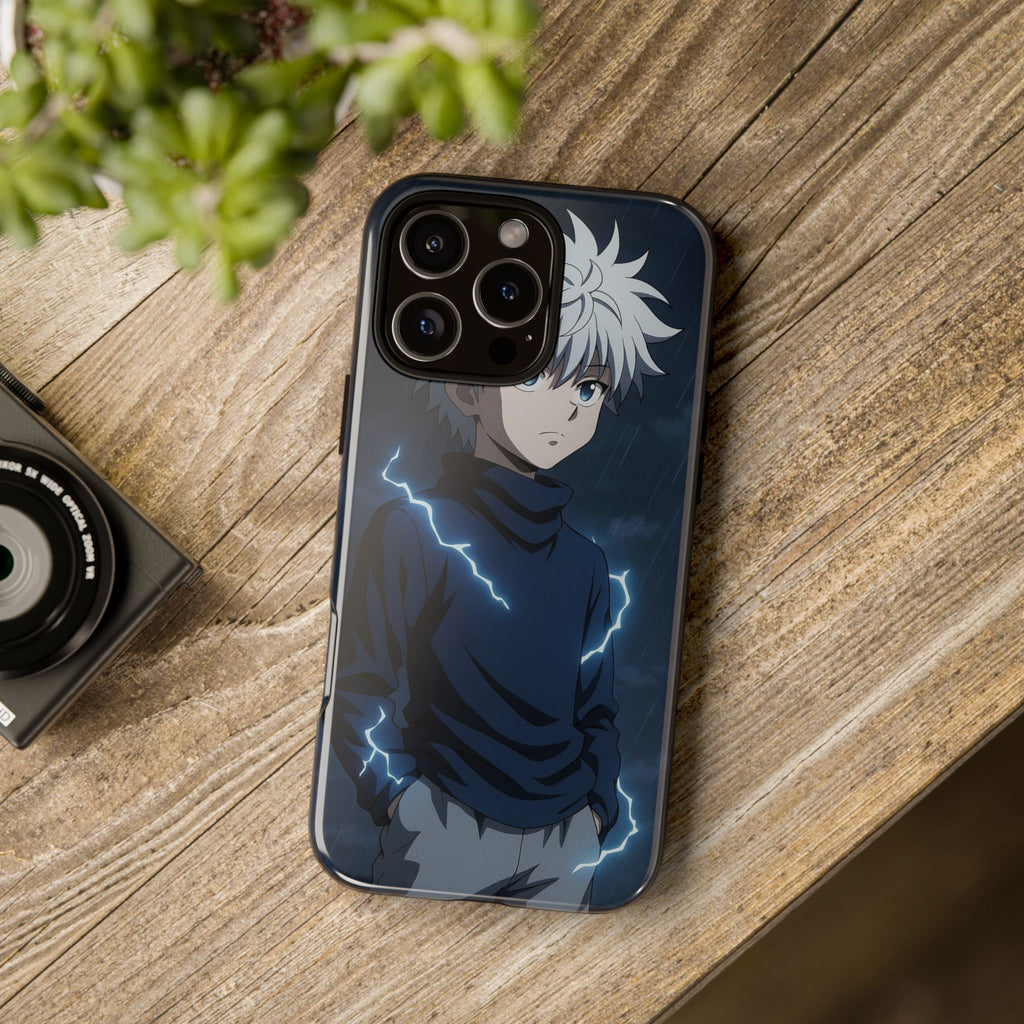 Anime Phone Case Featuring Lightning Design,