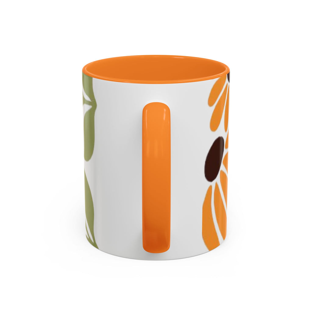 Colorful Floral Mugs, Bright Ceramic Coffee Cups