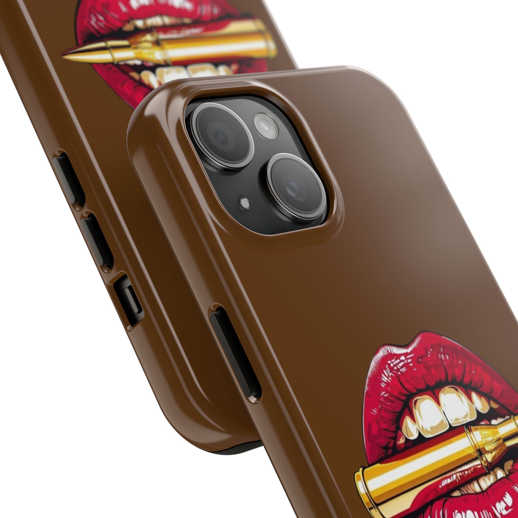 Bold Lip Art Phone Case, Tough iPhone Case, Stylish Cell Phone Cover, Unique Gift for Her, Trendy Accessories