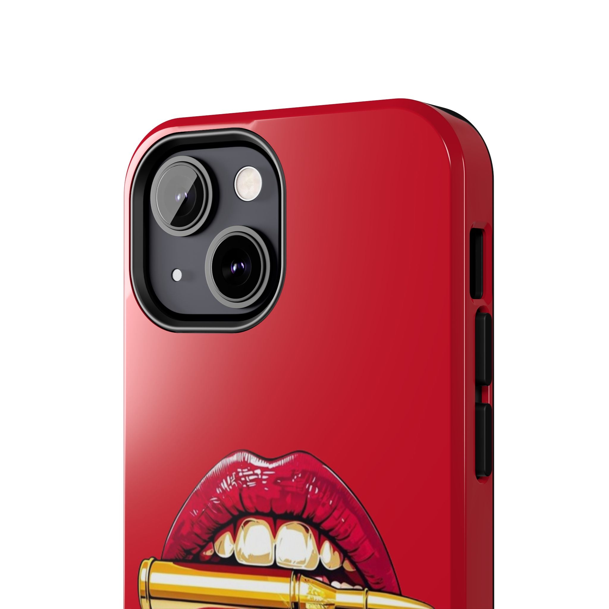 Bold Lipstick Phone Case - Tough Cover for Trendsetters, Vibrant Red Phone Skin, Fashionable Phone Accessory, Unique Gift for Her, [...]