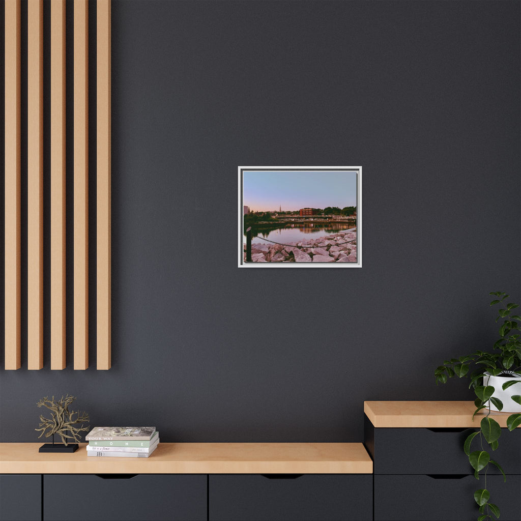 Tranquil Harbor Sunset Wall Art