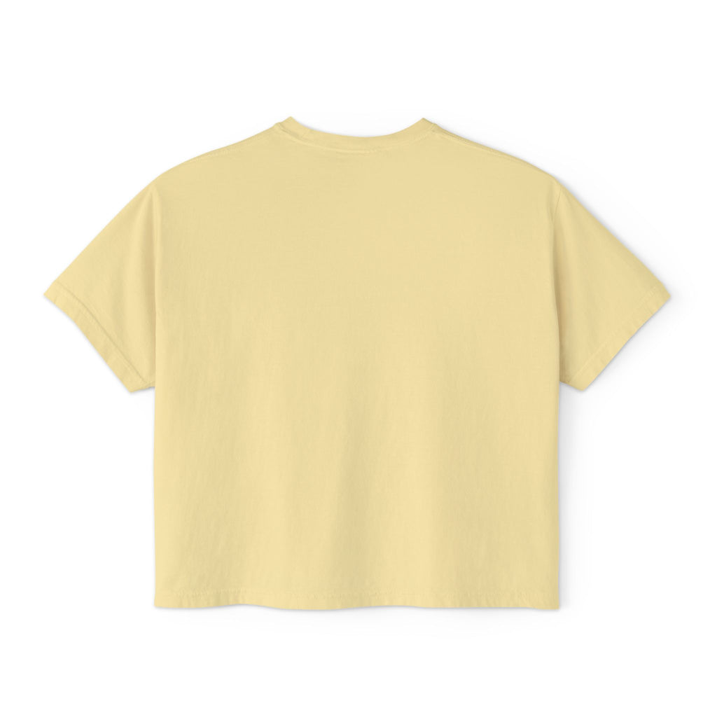 Earth Is Ghetto Women's Boxy Tee, Casual Graphic Tee, Streetwear Top, Trendy T-Shirt, Unique Gift Idea, Comfortable Everyday Wear