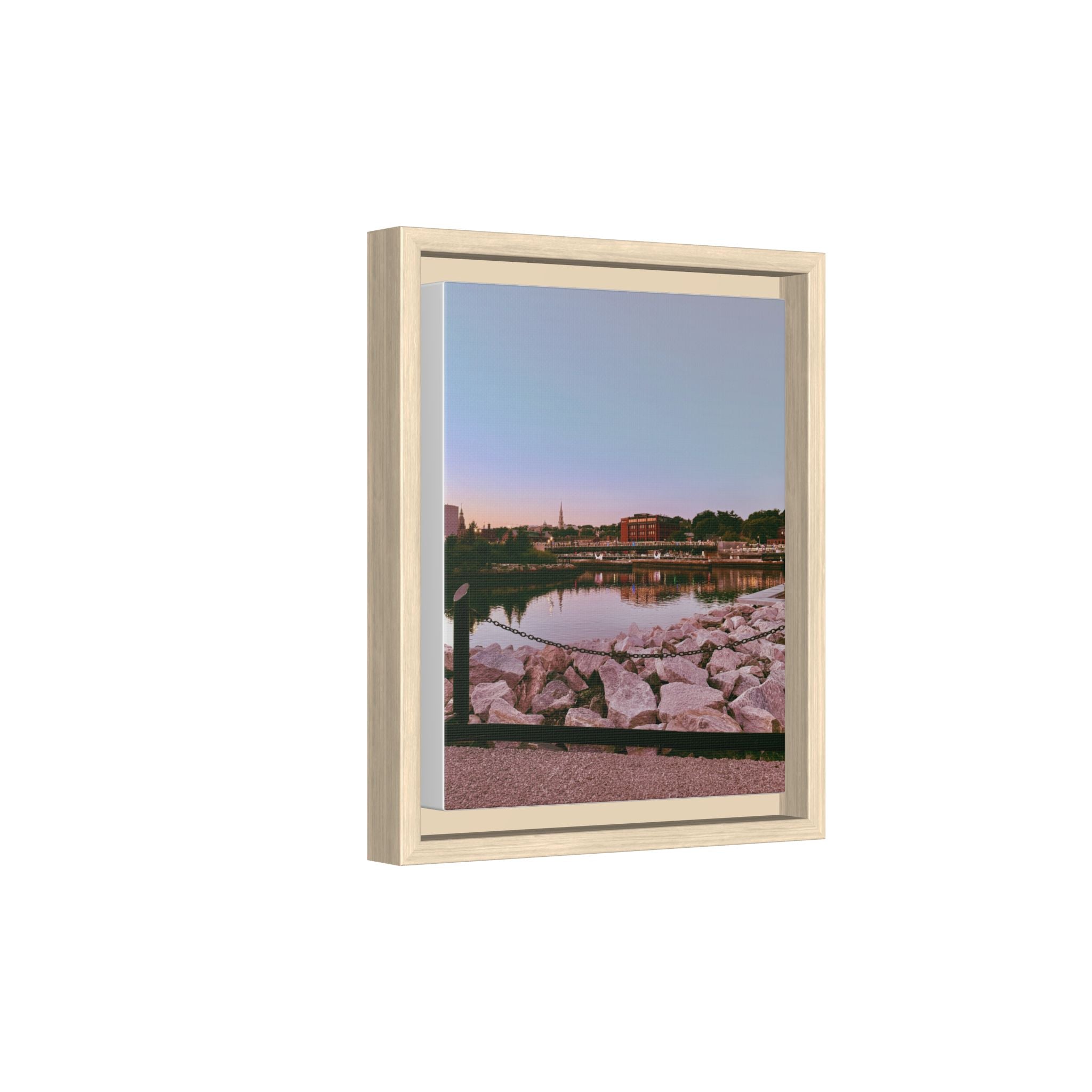 Tranquil Harbor Sunset Wall Art