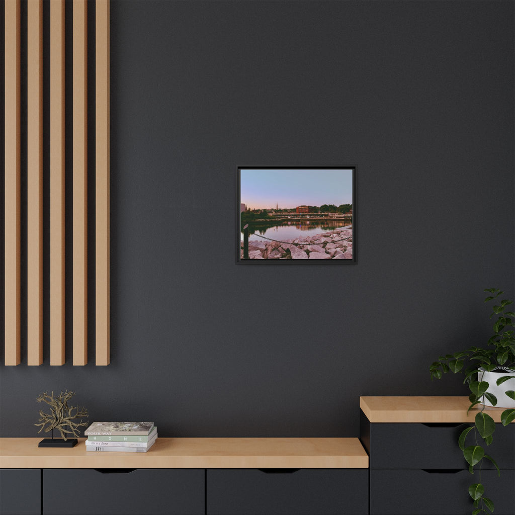 Tranquil Harbor Sunset Wall Art