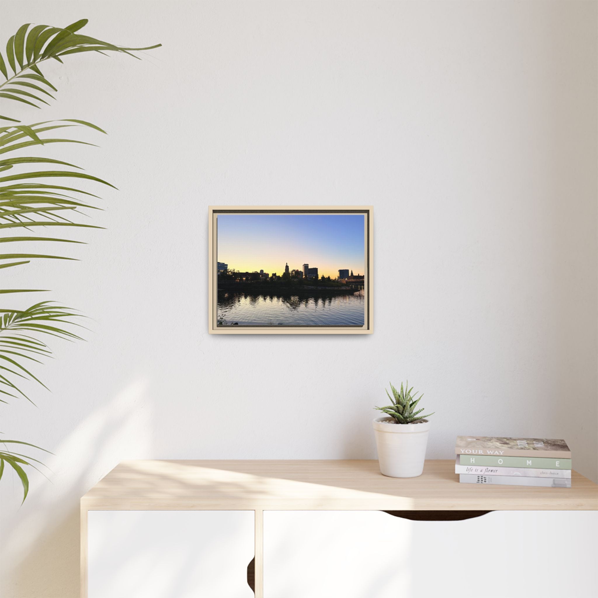 City Skyline Sunset Wall Art