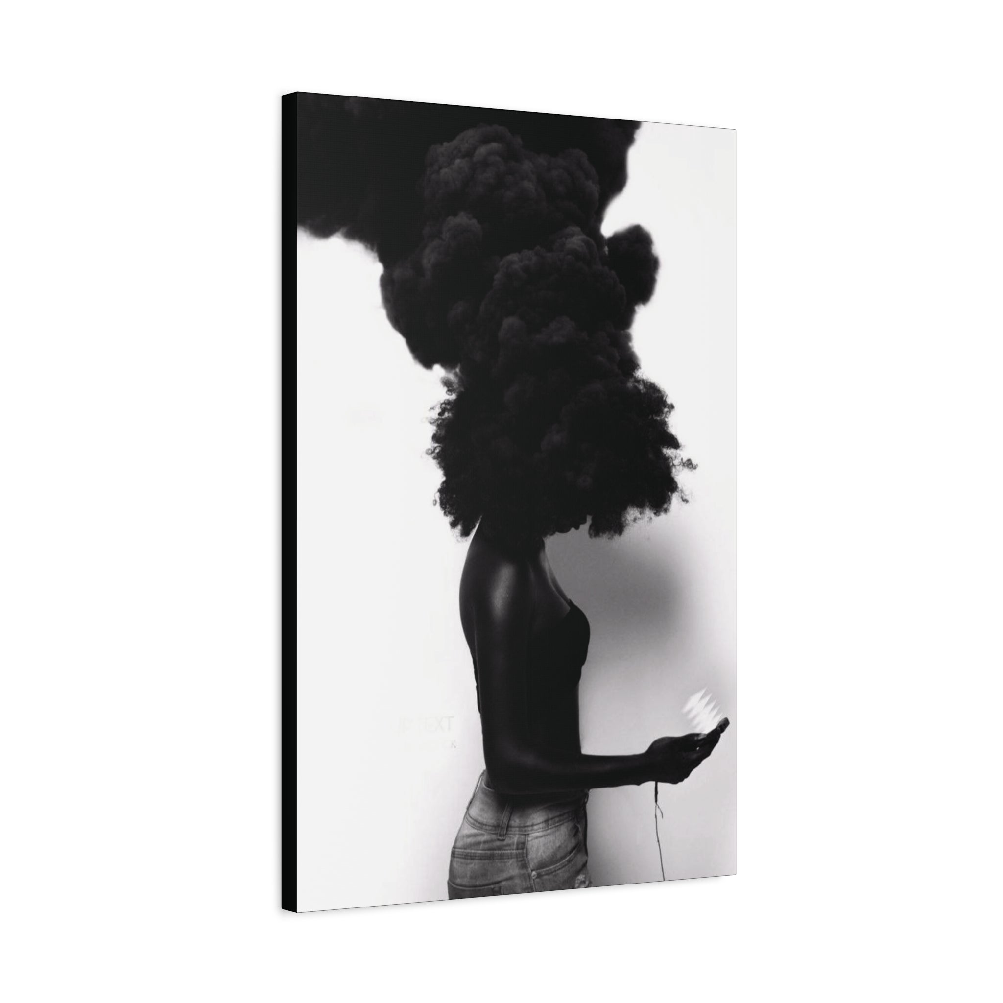 Abstract Black Woman Canvas Art Print | Modern Wall Decor, Home & Office Decoration, Gift for Art Lovers, Unique Artwork