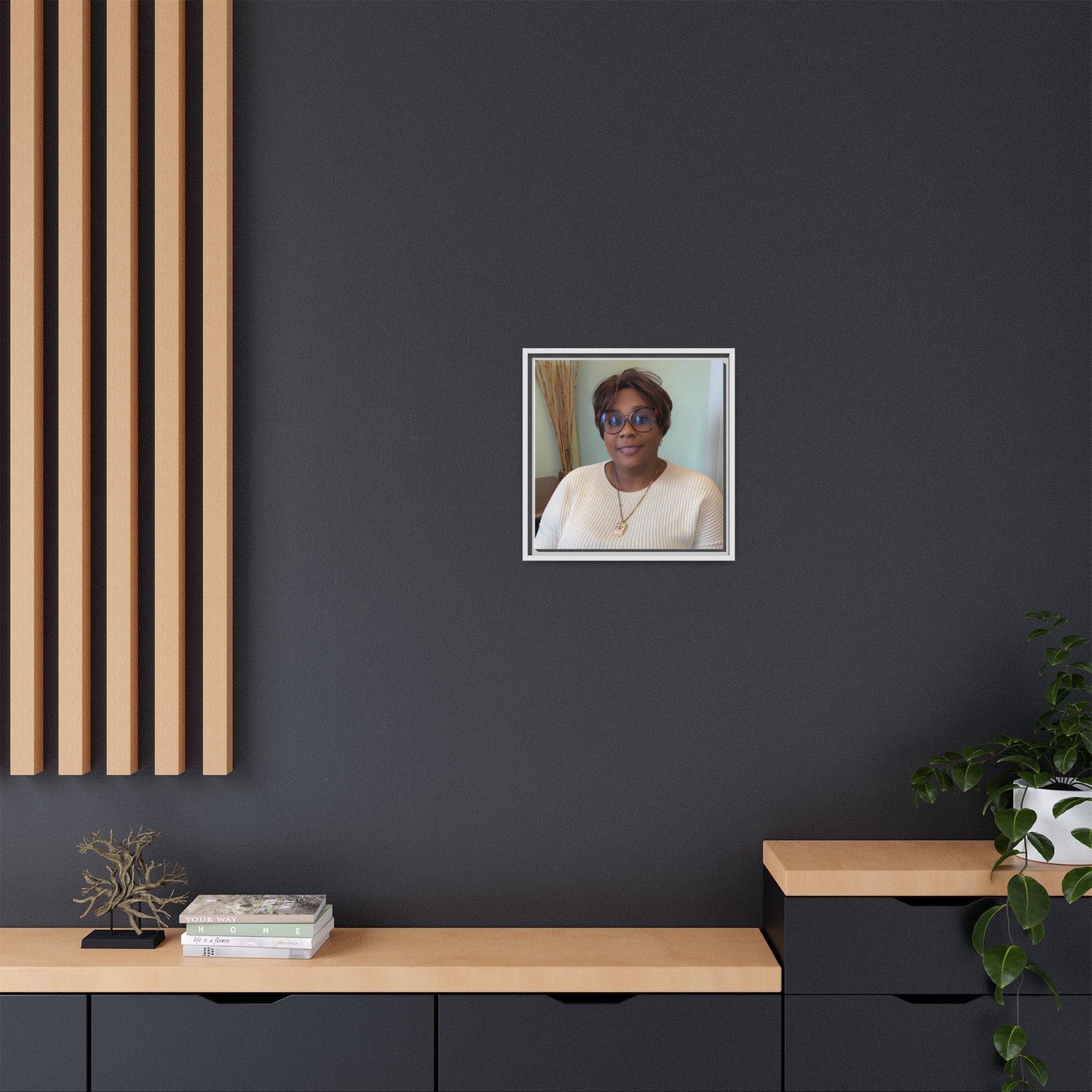 Framed Matte Canvas Portrait Print — Personalized Wall Art Gift