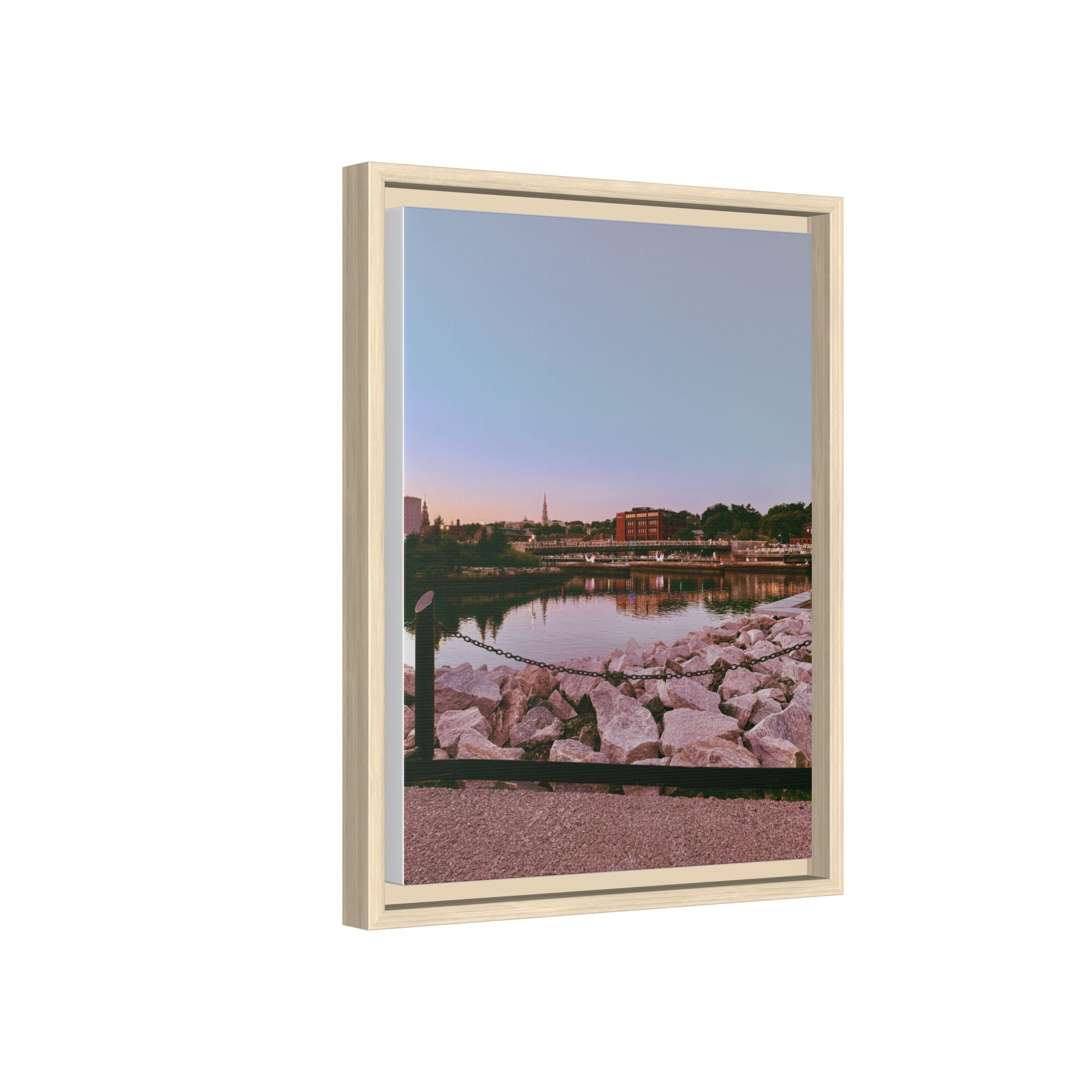 Tranquil Harbor Sunset Wall Art