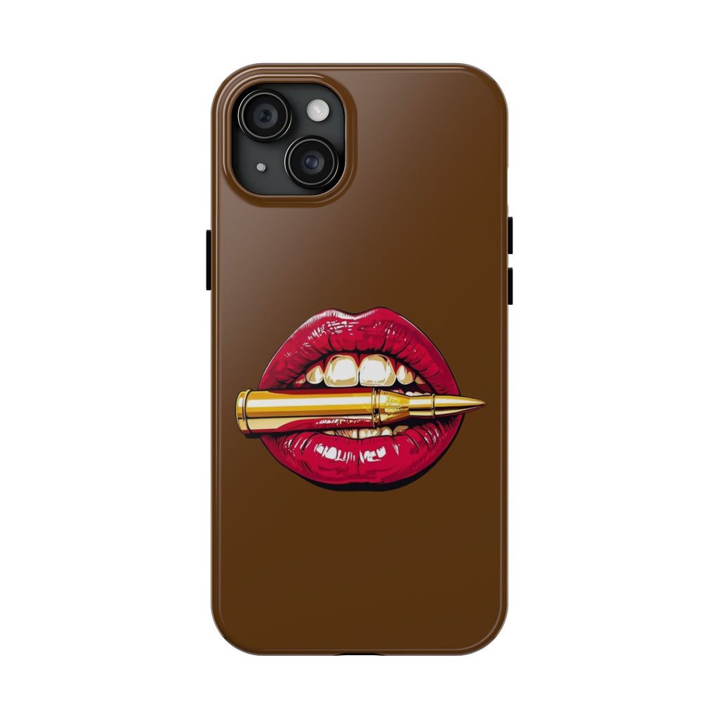Bold Lip Art Phone Case, Tough iPhone Case, Stylish Cell Phone Cover, Unique Gift for Her, Trendy Accessories