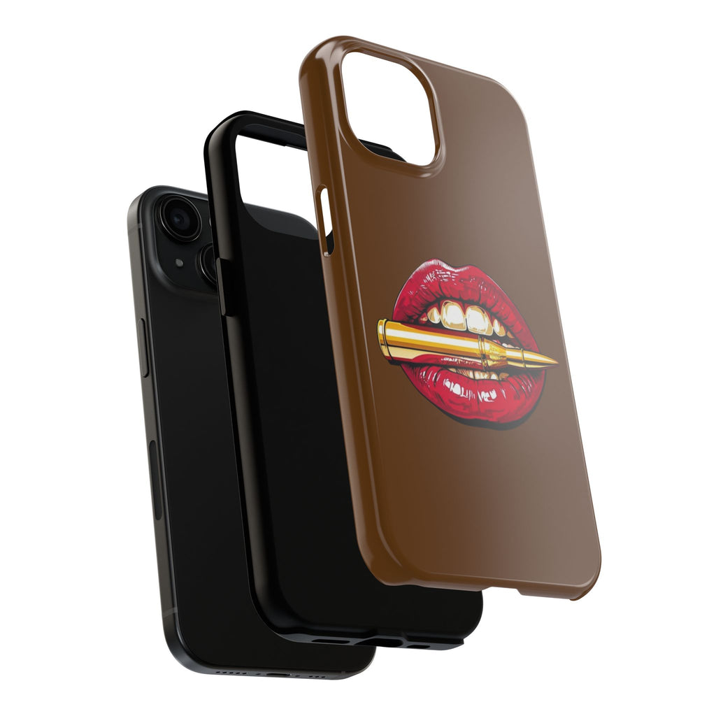 Bold Lip Art Phone Case, Tough iPhone Case, Stylish Cell Phone Cover, Unique Gift for Her, Trendy Accessories