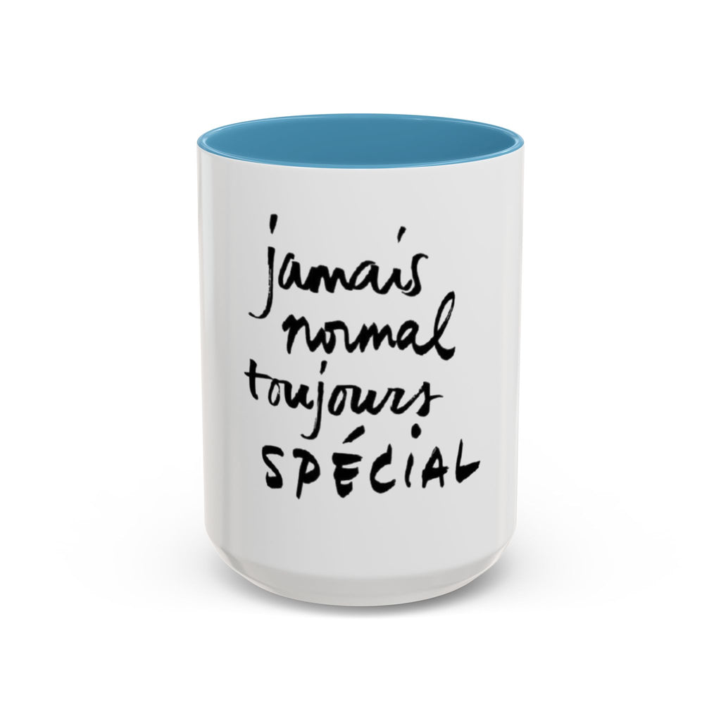 Accent Coffee Mug - Special Feelings, Gift for Friends, Morning Routine, Unique Kitchenware, Motivational Drinkware