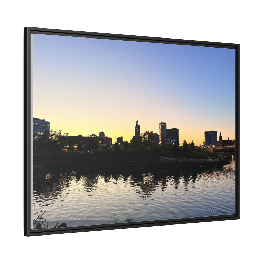City Skyline Sunset Wall Art