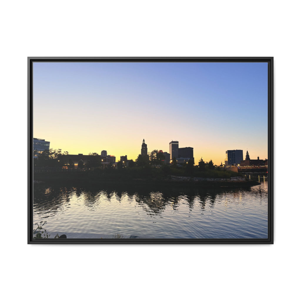City Skyline Sunset Wall Art