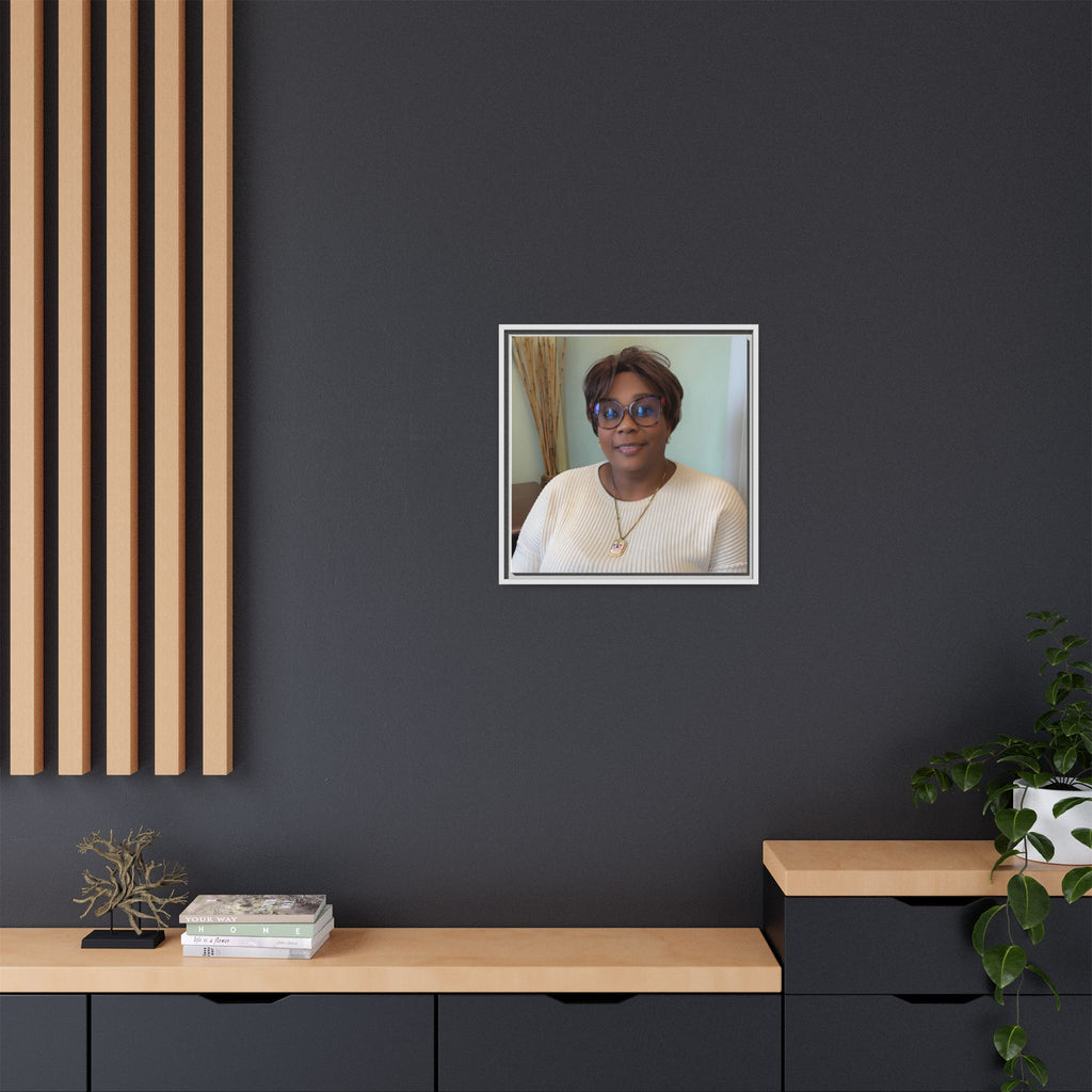 Framed Matte Canvas Portrait Print — Personalized Wall Art Gift